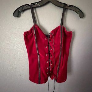 Red Velvet Corset